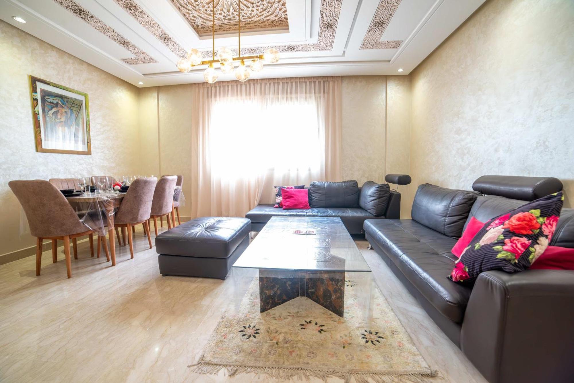 Luxury Seafront Apartment 101Sqm With Wi-Fi And Parking Agadir Exterior photo
