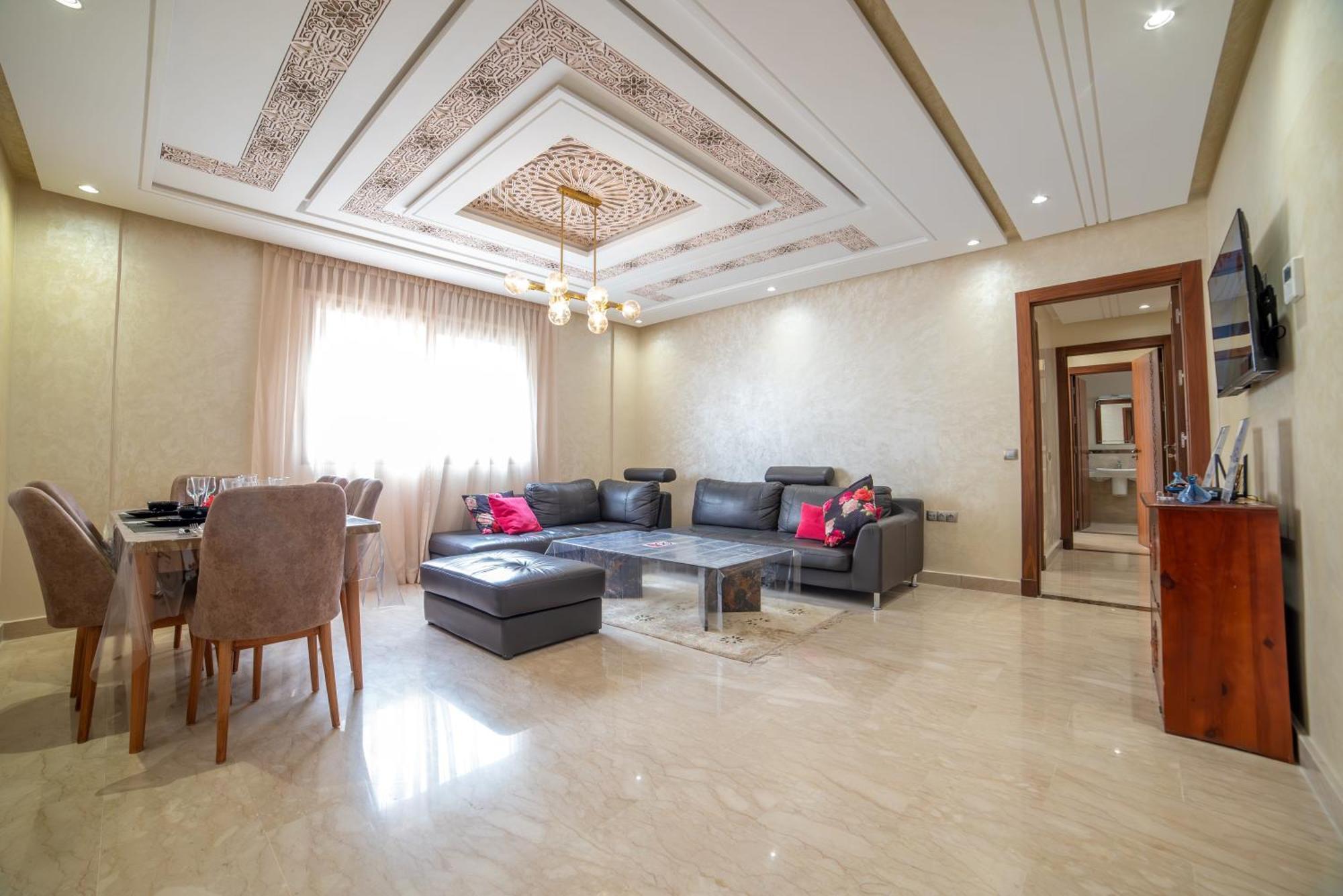 Luxury Seafront Apartment 101Sqm With Wi-Fi And Parking Agadir Exterior photo